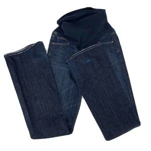 Citizens of Humanity Bootcut Maternity Jeans Dark Wash Full Belly Panel Women 24